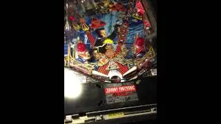 Unique Johnny Mnemonic pinball machine controlled by Philips inca camera (2003)  plays by itself.
