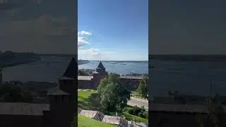Слияние рек Волга и Ока Нижний Новгород #shorts #russia #world #нижнийновгород #best #2023