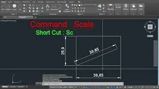 Scale Command In AutoCAD In Hindi