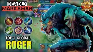 ROGER TOP 1 GLOBAL GAMEPLAY | Roger build and emblem 2020 - Mobile legends