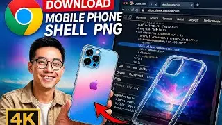 Youtube video clip, use Chrome developer tools to download mobile phone shell PNG