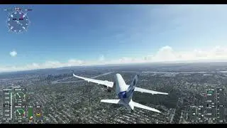Landing at brisbane - Microsoft Flight Simulator 2020