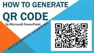How to generate QR Code in Microsoft Powerpoint | Create QR Code using Powerpoint in Simple Way