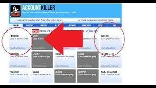 How to Delete Facebook Account || delete Facebook, Twitter, gmail | Delete Any Online Account Easily