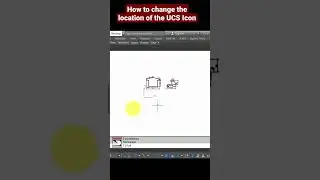 How to change the location of the UCS Icon in AutoCAD #autocad #autocaddrawing #autocadforbeginners