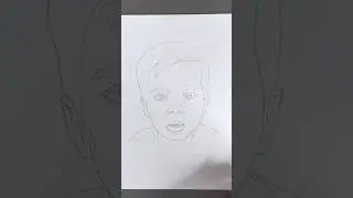 Рисуем портрет землей #art #drawing #портрет