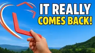 How to Make a Paper Boomerang That Really Comes Back!
