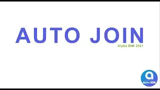 ALPHA BIM | Auto Join | Revit Plugin | FREE in ALPHA BIM Full | See detail in description below 👇👇