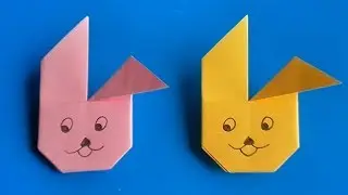 Оригами заяц из бумаги // Origami paper hare