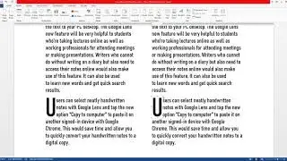 How to Insert Drop Cap in Microsoft Word