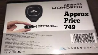 Boult Airbass Bluetooth unboxing ,Monopod wireless Bluetooth ,wirless earbud with mic Rs 749 aprox,,