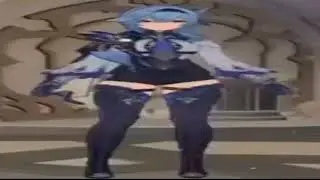 Eula Walking But Wide Genshin Impact
