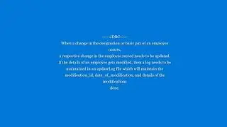 Modification of employee record | Prepared Statement | FileWriter | JDBC