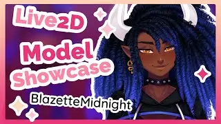 [Live2D Showcase] 💌 Blazette Midnight Full Body Model