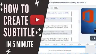 How to create automatic subtitle in 5 minute