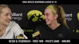 Hawkeyes Kylie Feuerback And Lucy Olsen Are Having Fun #hawkeyes