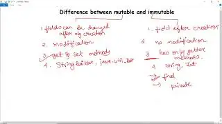 Java String | Differences Between Mutable and Immutable in Java | Why String is Immutable in Java?