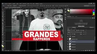 Haciendo una portada de revista.