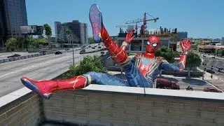 GTA 5 iron Spiderman Ragdoll Moto & Jump Fail Compilation Ragdolls eps.13 (Euphoria Physics)