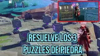 Resuelve FÁCIL los 3 PUZZLES DE PIEDRAS pueblo bourou - Genshin Impact