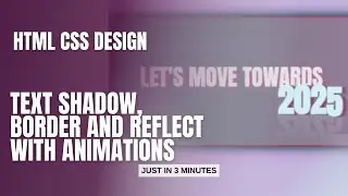 Html css text shadow | html css text animation and text effects 