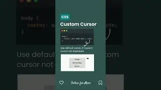 CSS custom cursor