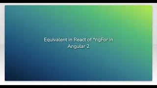 Equivalent in React of *ngFor in Angular 2