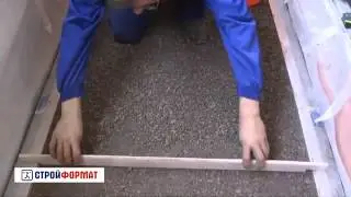 Монтаж сухой стяжки на лоджии