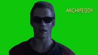Terminator Wear Glasses Green Screen - Free to use No Copyright 4K