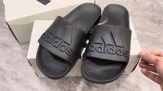 Unbox- Closing Adidas Adilette Aqua Slides Core Black  IF7371