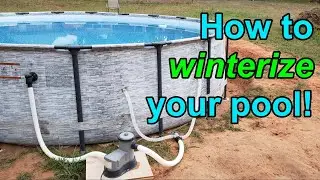 How to WINTERIZE an above ground POOL!