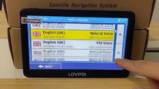 Change Voice Language in LOVPOI Sat Nav GPS Navigation
