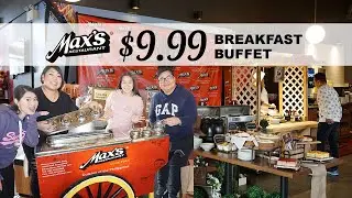 Filipino Breakfast Buffet in Max's Restaurant - Edmonton, AB Canada