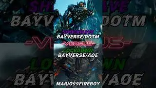 SHOCKWAVE BAYVERSE-DOTM 🆚 LOCKDOWN BAYVERSE-AOE #transformers #edit