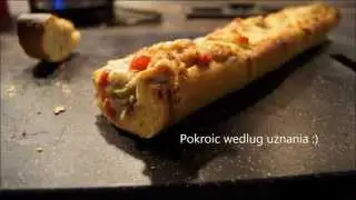 ZDROWA I SMACZNA ZAPIEKANKA NA RUKOLI.Baguette farci..
