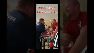 WAIT 4 the VICTORY DANCE‼️😁 KODY MERRITT vs JORDAN SILL #shorts #armwrestling