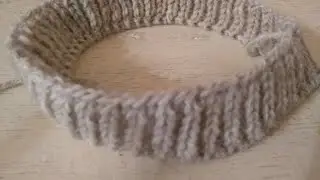 English elastic knitting in a circle