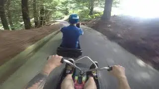 Cursa luge intre prieteni in Noua Zeelanda!