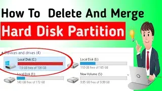 How To Merge Hard Disk Partition | Delete Partition | Increase Size Of Hard Disk Partition?