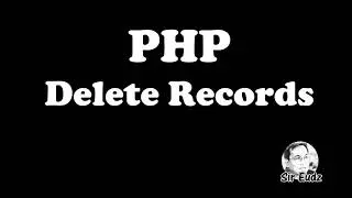 PHP Delete Records of a Database Table - Continuation of List, Search, Add, Edit Records - Sir Eudz