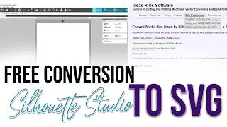 Convert Silhouette File to SVG for FREE!!!