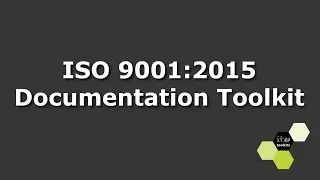 ISO 9001:2015 Documentation Toolkit