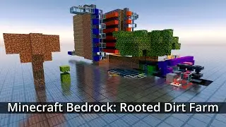 Minecraft Bedrock: Rooted Dirt Farm
