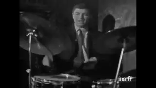 Solo de batterie - Daniel Humair (1961) - Jazz drum solo