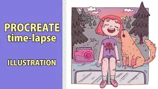 Procreate digital art Timelapse - Using prompt lists for inspiration | Radio