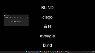 words blink