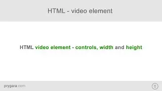 HTML - how to embed video and add controls, width and height