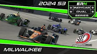 IndyCar Oval Series Tues Night Top Split | MILWAUKEE | 2024s3 Rd 11 | iRacing IndyCar Broadcast