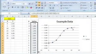 Using the Flexible Spline function (FlexSpline) in Excel