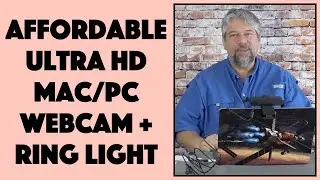 EMEET C970L Ultra HD Webcam w Ring Light -- UNBOXING, DEMO & REVIEW